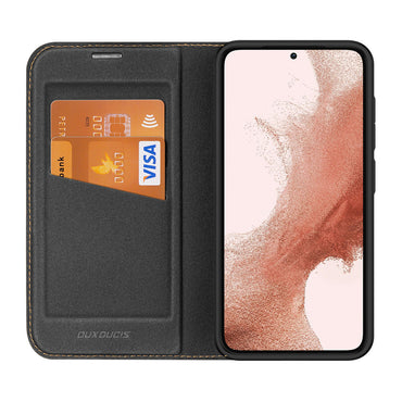 Dux Ducis Skin X2 Series Black Flip Case - For Samsung Galaxy S23 - mosaccessories