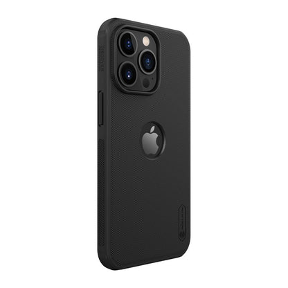 Nillkin Super Frosted Shield Pro Black Case (Logo Cutout) - For iPhone 13 Pro - mosaccessories