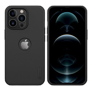 Nillkin Super Frosted Shield Pro Black Case (Logo Cutout) - For iPhone 13 Pro - mosaccessories
