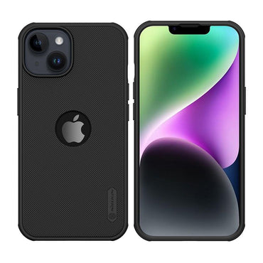 Nillkin Super Frosted Shield Pro Black Case (Logo Cutout) - For iPhone 14 - mosaccessories