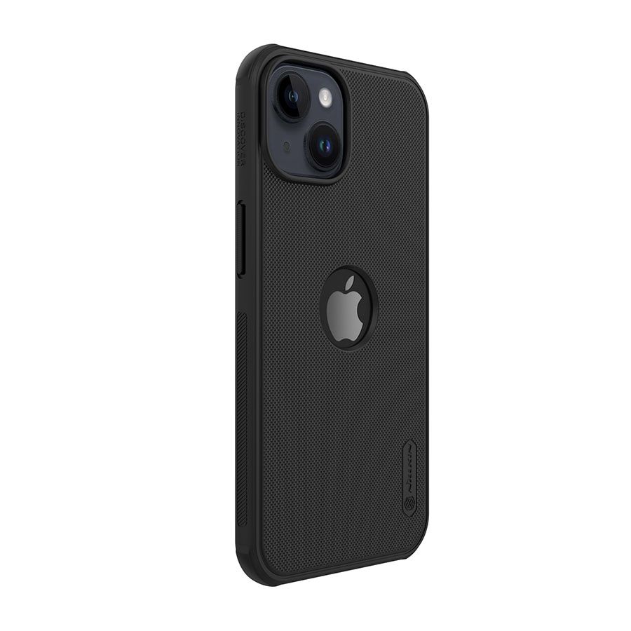 Nillkin Super Frosted Shield Pro Black Case (Logo Cutout) - For iPhone 14 Plus - mosaccessories