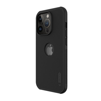 Nillkin Super Frosted Shield Pro Black Case (Logo Cutout) - For iPhone 14 Pro - mosaccessories