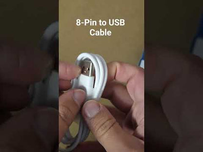 GK Telecom White 8-Pin to USB Cable - 1m