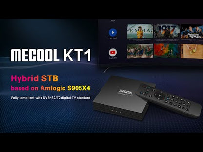 Mecool KT1 DVB S2 Android 10.0 Smart TV Set Top Box (UK Plug)