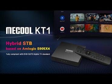 Mecool KT1 DVB S2 Android 10.0 Smart TV Set Top Box (UK Plug)