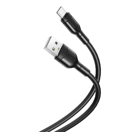 XO NB212 USB-A to USB-C 1m Black Data Cable 2.1A - mosaccessories