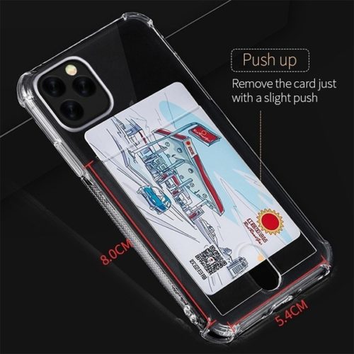 Soft TPU Clear Case With Card Slot - For iPhone 11 Pro Max - mosaccessories