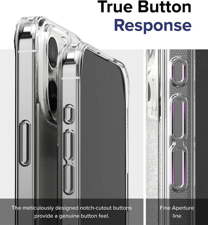Ringke Fusion Matte Clear Shockproof TPU Bumper Case - For iPhone 15 Pro Max - mosaccessories