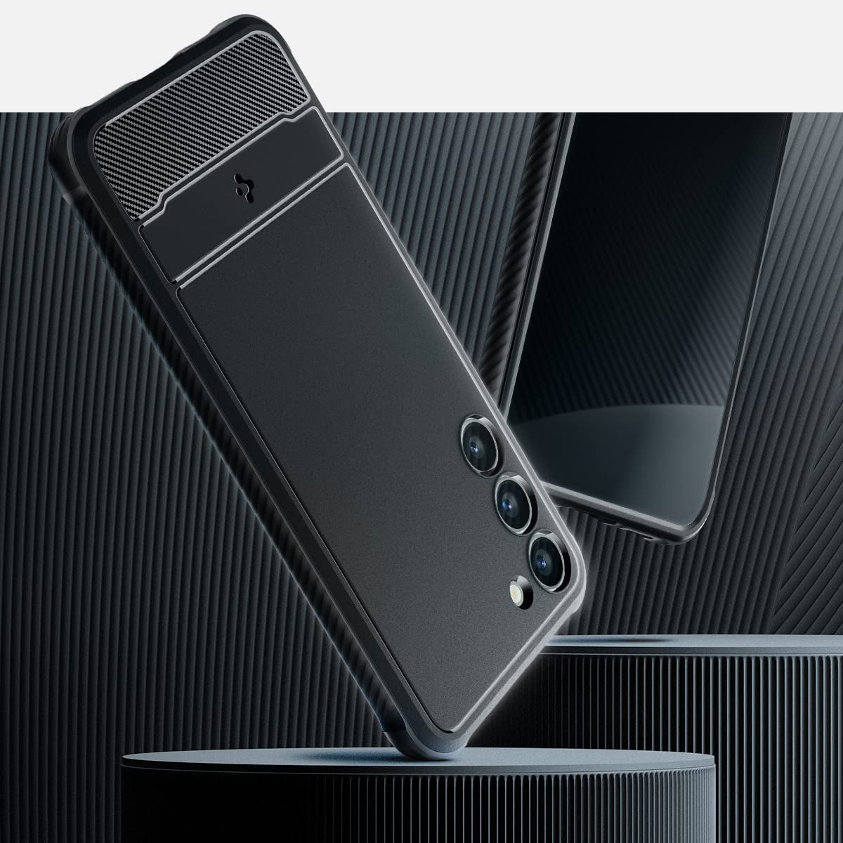 Spigen Rugged Armor Matte Black Case - For Samsung Galaxy S23 - mosaccessories