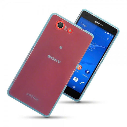 Qubits TPU Gel Blue Case - For Sony Xperia Z3 Compact - mosaccessories