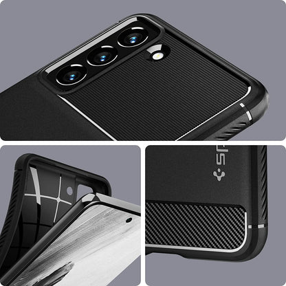 Spigen Rugged Armor Matte Black Case - For Samsung Galaxy S21 FE