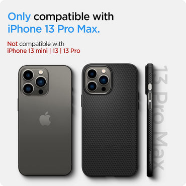 Spigen Liquid Air Matte Black Case - For iPhone 13 Pro Max - mosaccessories
