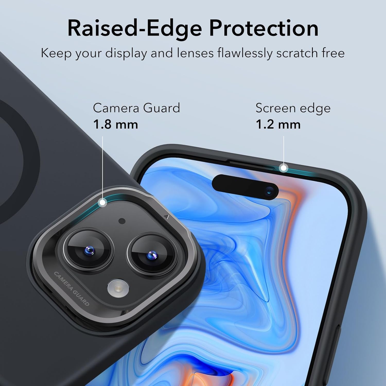 ESR MagSafe Silicone Case with Built-in Stand for iPhone 15 Pro Max -  Military-Grade Protection, Camera Stash and Magnetic Phone Case, Cloud  Series