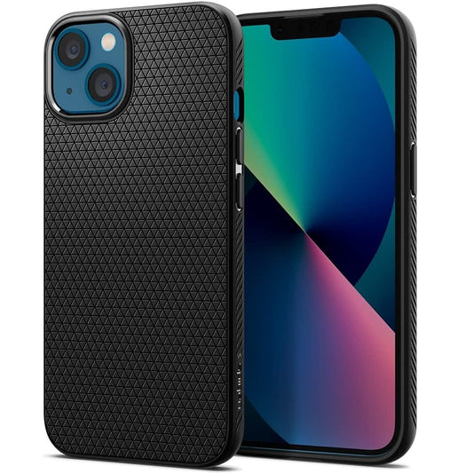 Spigen Liquid Air Matte Black Case - For iPhone 13 - mosaccessories