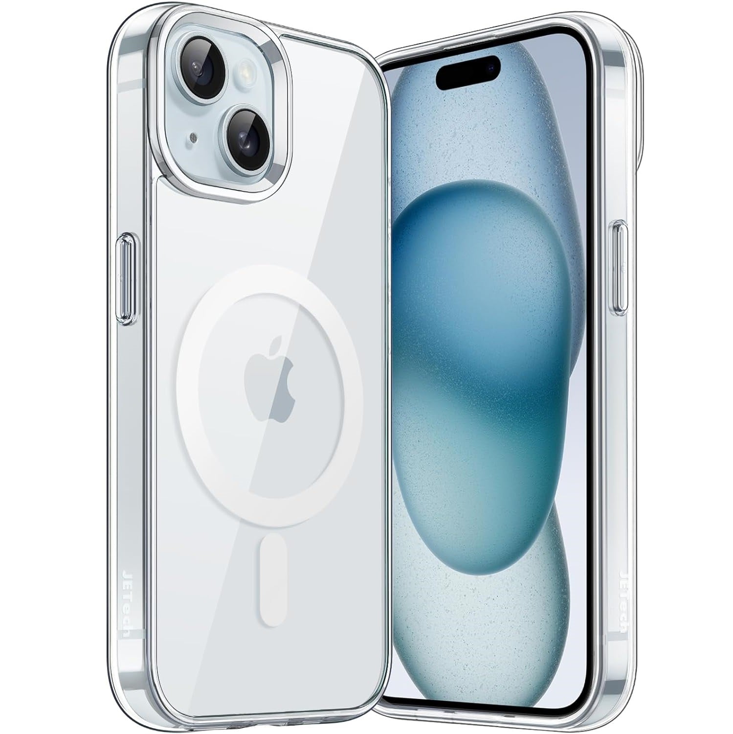 JETech Magnetic Shockproof Phone Bumper Case - For iPhone 15 - mosaccessories