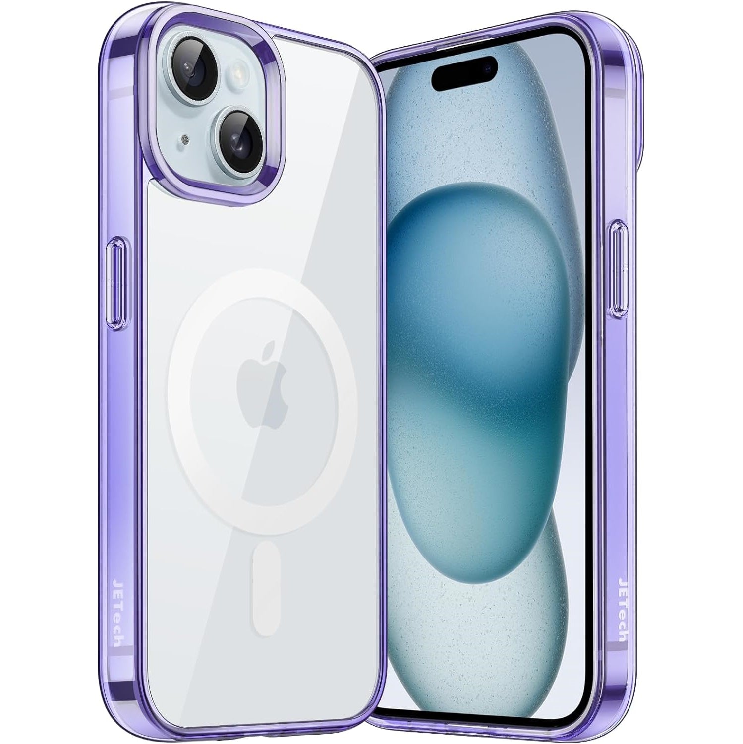 JETech Magnetic Shockproof Phone Bumper Case - For iPhone 15 - mosaccessories