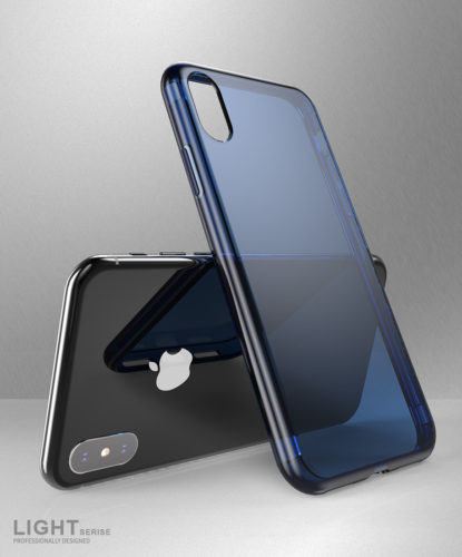 Dux Ducis Light Series Blue Case - For iPhone X - mosaccessories