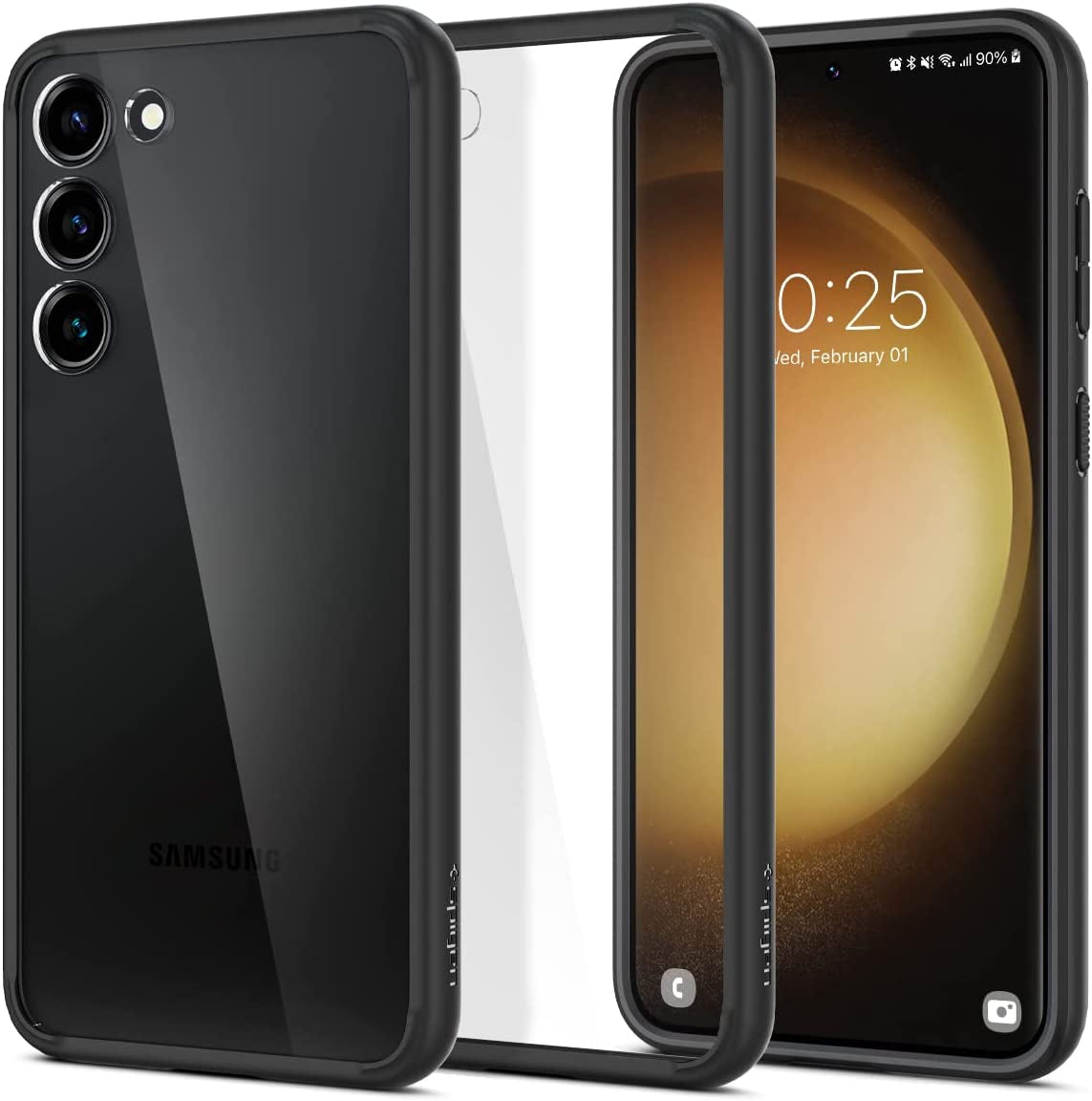 Spigen Ultra Hybrid Case Matte Black - For Samsung Galaxy S23