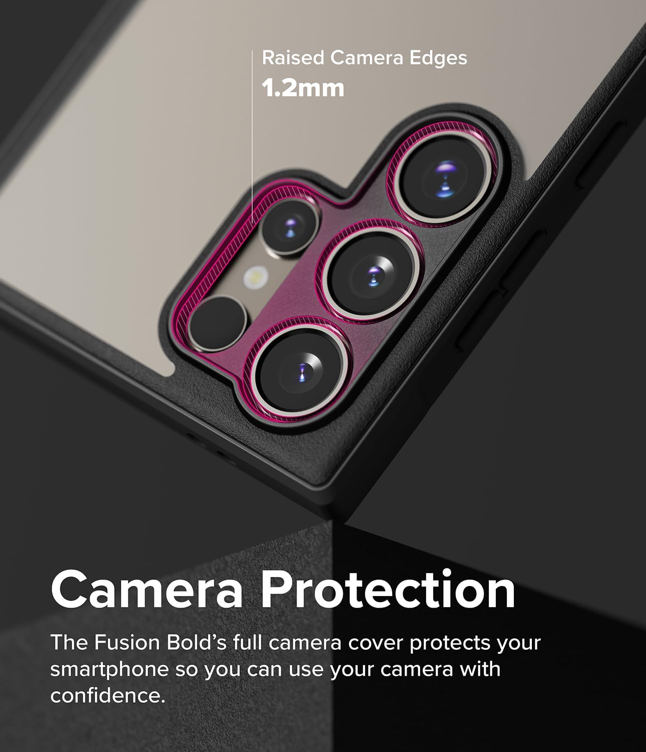 Ringke Fusion Bold Black Case - For Samsung Galaxy S24 Ultra