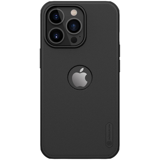 Nillkin Super Frosted Shield Pro Black Case (Logo Cutout) - For iPhone 13 Pro - mosaccessories