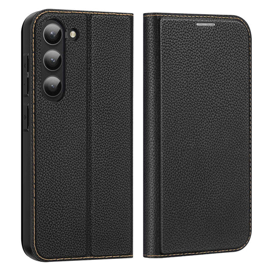 Dux Ducis Skin X2 Series Black Flip Case - For Samsung Galaxy S23 - mosaccessories