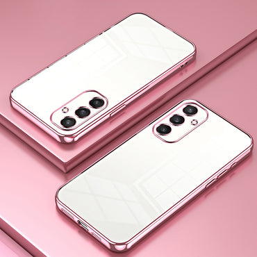 Electroplating Case Anti-Fall TPU Pink Phone Cover - For Samsung Galaxy S24