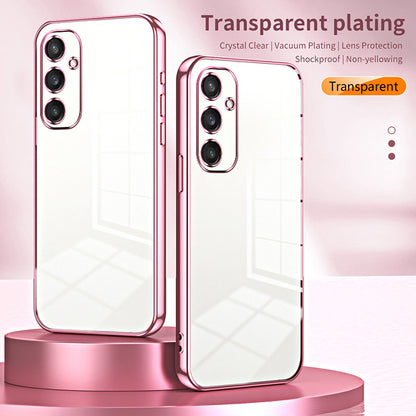Electroplating Case Anti-Fall TPU Pink Phone Cover - For Samsung Galaxy S24