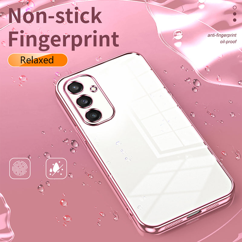 Electroplating Case Anti-Fall TPU Pink Phone Cover - For Samsung Galaxy S24