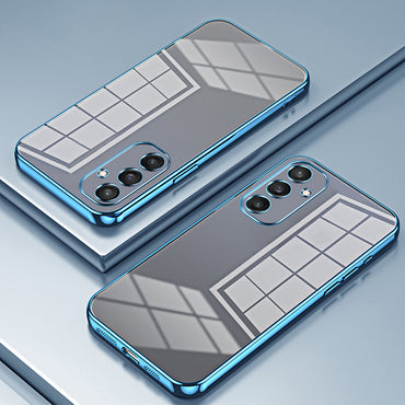 Electroplating Case Anti-Fall TPU Blue Phone Cover - For Samsung Galaxy S24