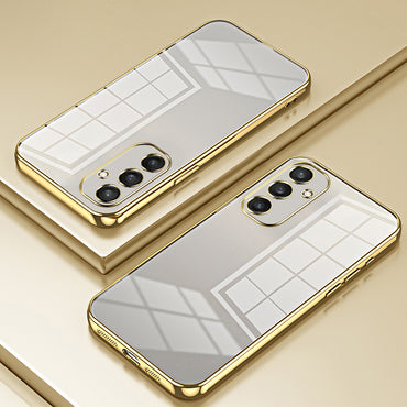 Electroplating Case Anti-Fall TPU Gold Phone Cover - For Samsung Galaxy S24
