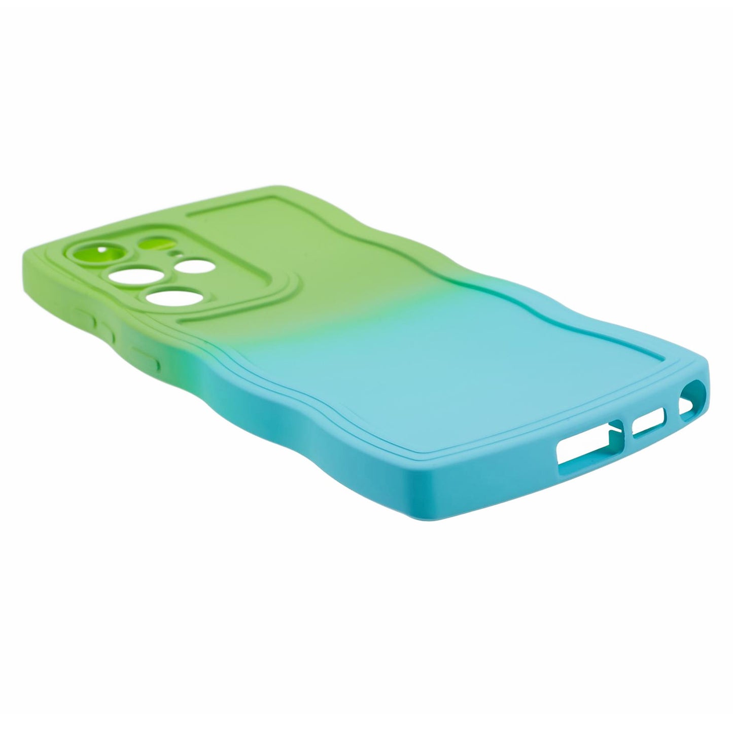 JTW Series Green/Baby Blue Phone Case Gradient Dual Colour TPU Cover - For Samsung Galaxy S24 Ultra
