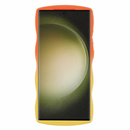 JTW Series Orange/Yellow Phone Case Gradient Dual Colour TPU Cover - For Samsung Galaxy S24 Ultra