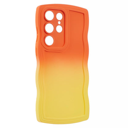 JTW Series Orange/Yellow Phone Case Gradient Dual Colour TPU Cover - For Samsung Galaxy S24 Ultra