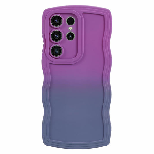 JTW Series Purple/Lavender Grey Phone Case Gradient Dual Colour TPU Cover - For Samsung Galaxy S24 Ultra