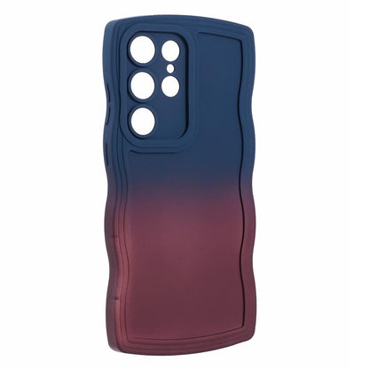 JTW Series Sapphire/Dark Purple Phone Case Gradient Dual Colour TPU Cover - For Samsung Galaxy S24 Ultra