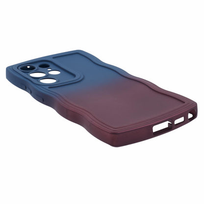 JTW Series Sapphire/Dark Purple Phone Case Gradient Dual Colour TPU Cover - For Samsung Galaxy S24 Ultra