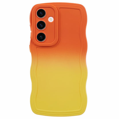 JTW Series Orange/Yellow Phone Case Gradient Dual Colour TPU Cover - For Samsung Galaxy S24