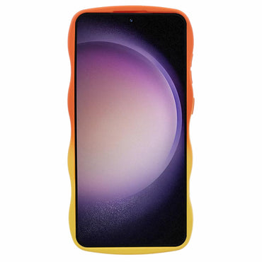 JTW Series Orange/Yellow Phone Case Gradient Dual Colour TPU Cover - For Samsung Galaxy S24