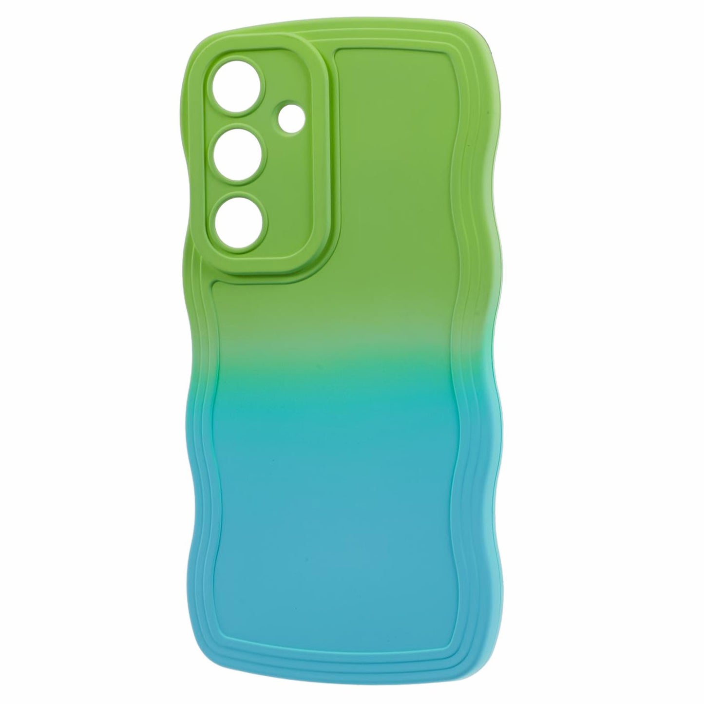 JTW Series Green/Baby Blue Phone Case Gradient Dual Colour TPU Cover - For Samsung Galaxy S24