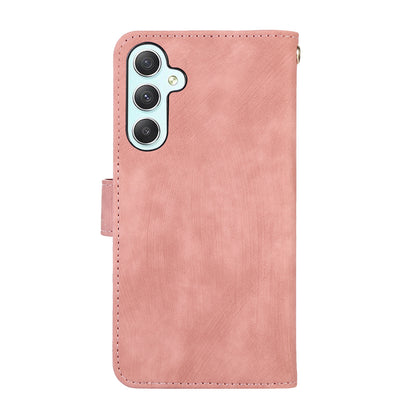 Rhombus Leather Case Stand Card Slots Rose Gold Phone Cover - For Samsung Galaxy S24