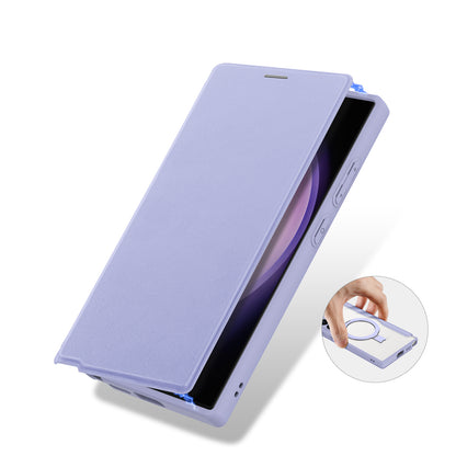 DUX DUCIS Skin X Pro Cell Phone Case Magnetic Ring Kickstand Purple Cover - For Samsung Galaxy S24 Ultra
