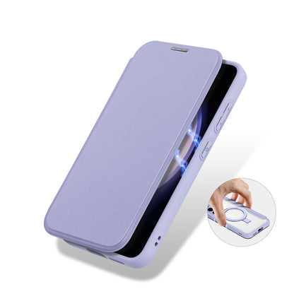 DUX DUCIS Skin X Pro Case RFID Ring Kickstand Purple Cover Compatible with MagSafe - For Samsung Galaxy S24