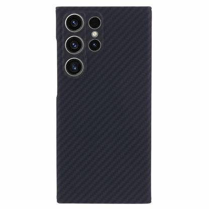 Aramid Fiber Case Slim 1500D Carbon Fiber Texture Black Phone Cover - For Samsung Galaxy S24 Ultra