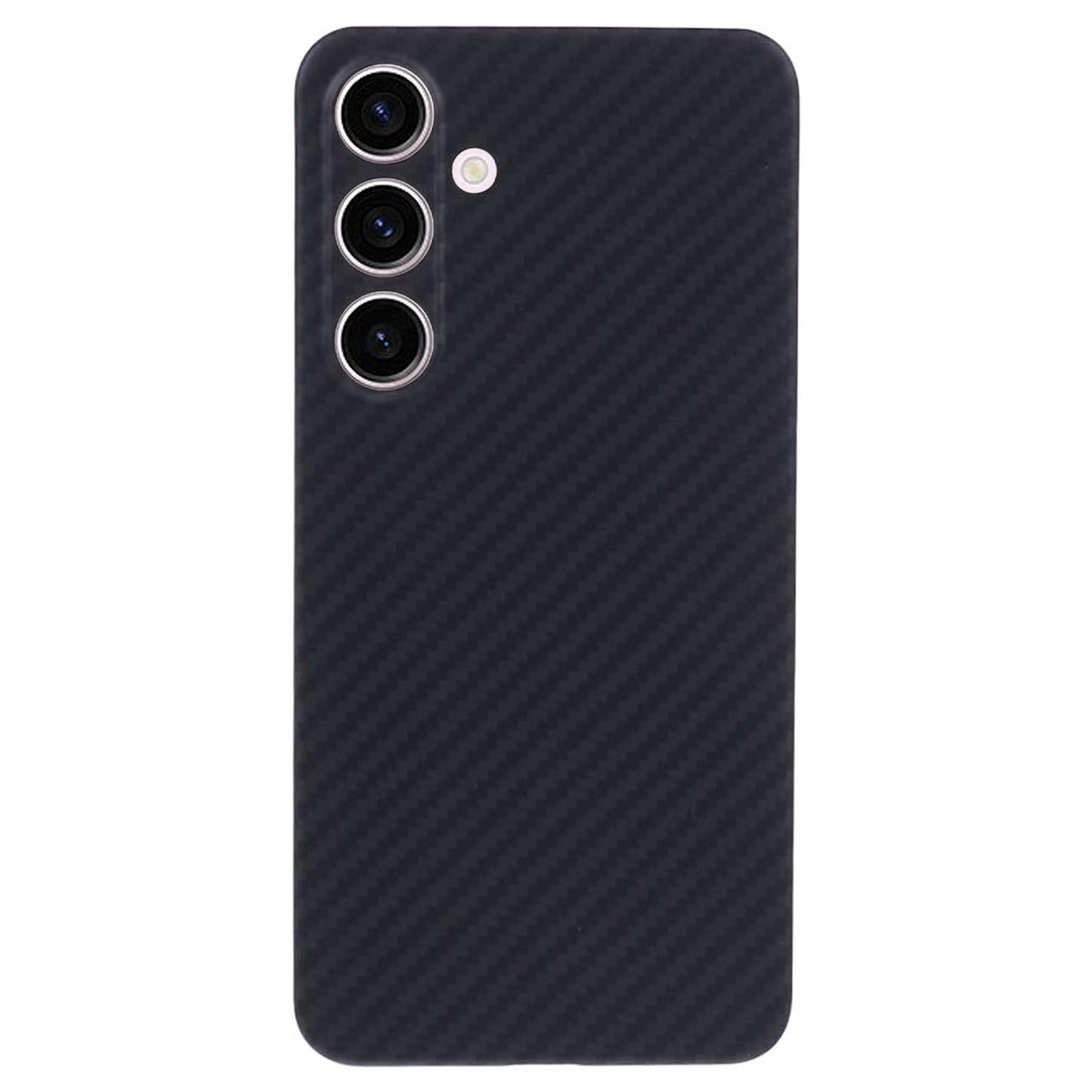 Aramid Fiber Case 1500D Carbon Fiber Texture Anti-Drop Black Phone Cover - For Samsung Galaxy S24+