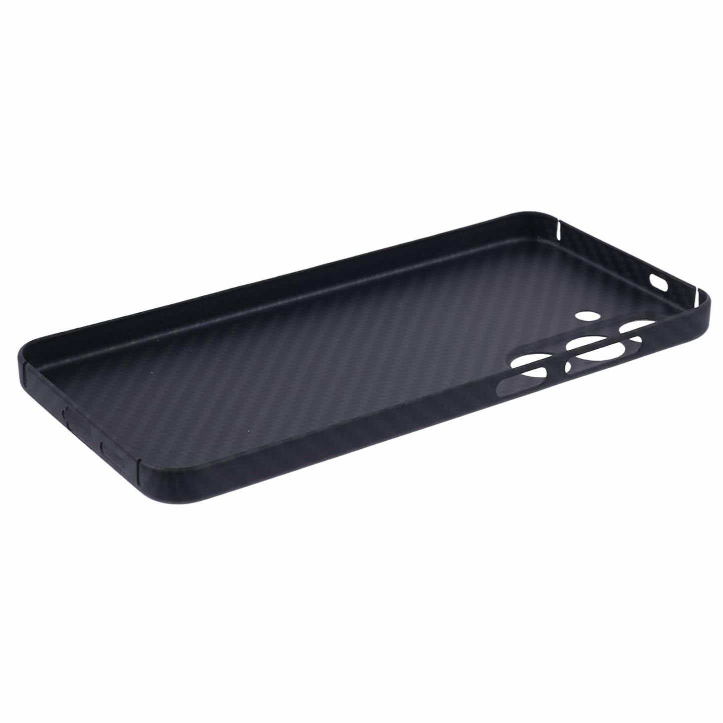 Aramid Fiber Case 1500D Carbon Fiber Texture Anti-Drop Black Phone Cover - For Samsung Galaxy S24+