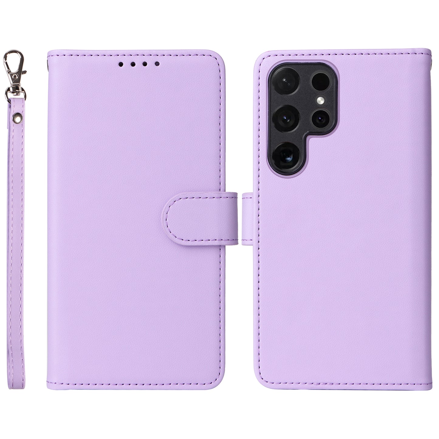 BETOPNICE Leather Case Magnetic Detachable Purple Phone Cover - For Samsung Galaxy S24 Ultra