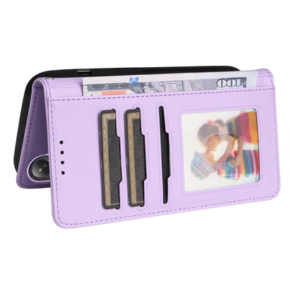 BETOPNICE Leather Case Wallet Detachable 2-in-1 Purple Phone Cover - For Samsung Galaxy S24+