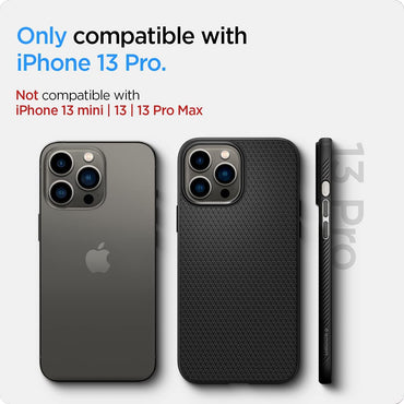 Spigen Liquid Air Matte Black Case - For iPhone 13 Pro - mosaccessories