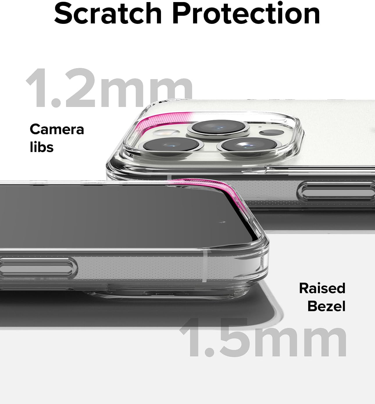 Ringke Fusion Matte Clear Shockproof TPU Bumper Case - For iPhone 15 Pro Max - mosaccessories