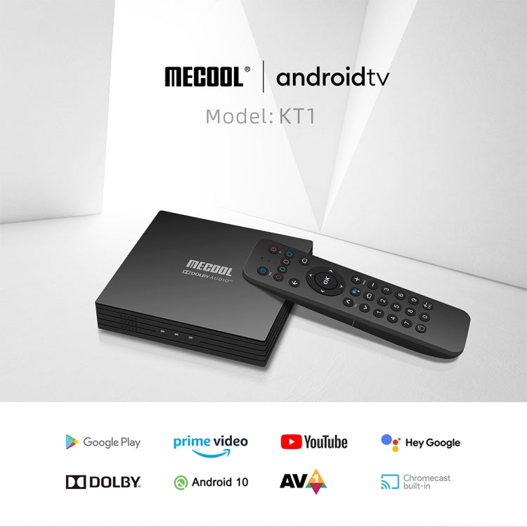 Mecool KT1 DVB S2 Android 10.0 Smart TV Set Top Box (UK Plug) - mosaccessories